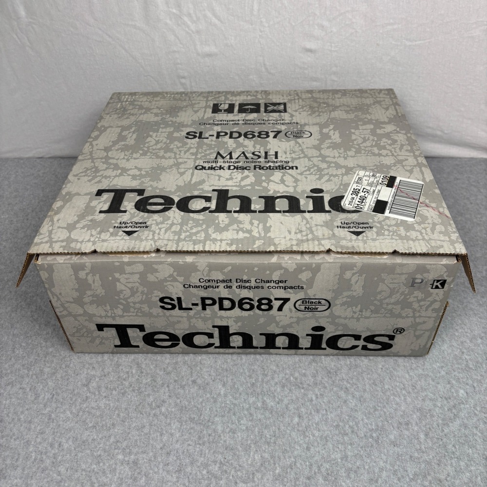 Technics SL-PD687 5-Disc Rotary Compact Disc Changer MASH Player Black No Remote - Picture 11 of 11
